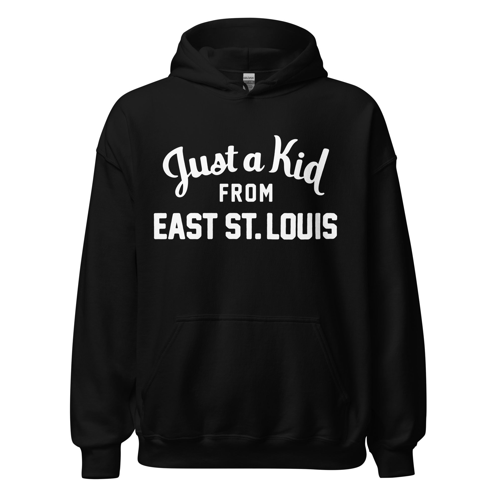 Unisex Black Hoodie Sweatshirt | East St Louis