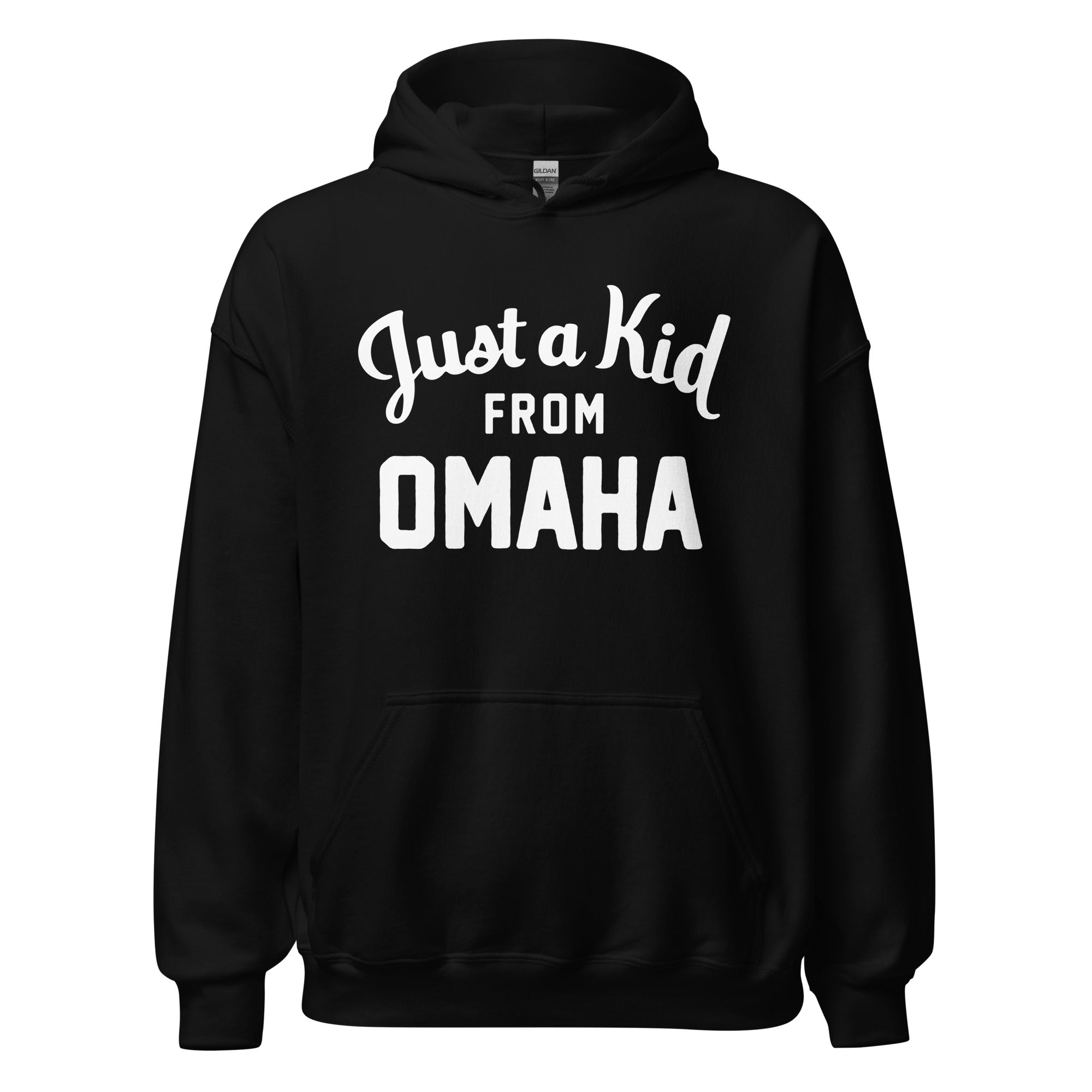 Unisex Black Hoodie Sweatshirt | Omaha