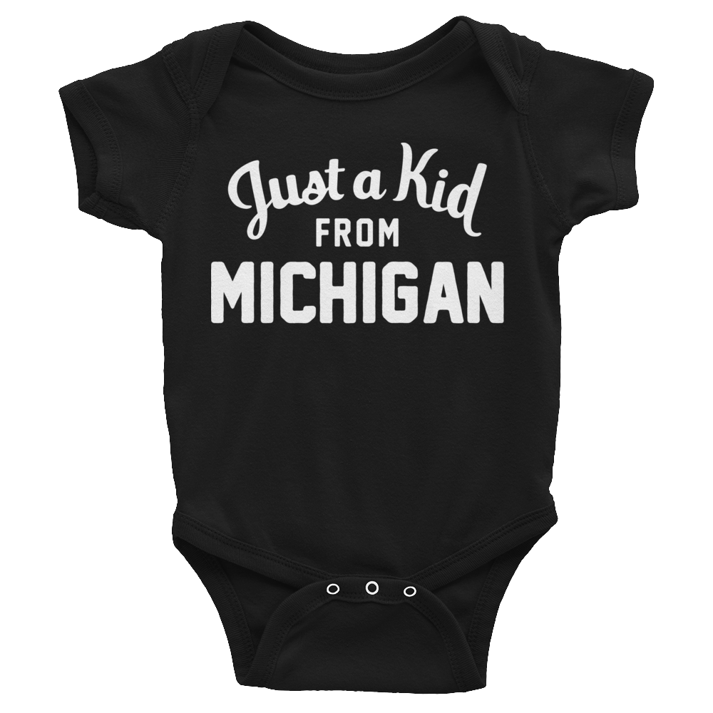 Michigan Onesie | Just a Kid from Michigan