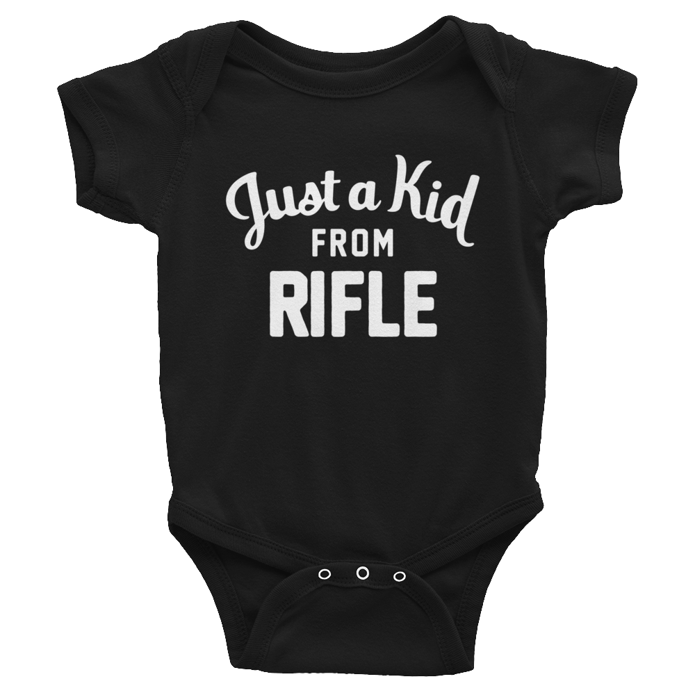 Rifle Onesie | Just a Kid from Rifle