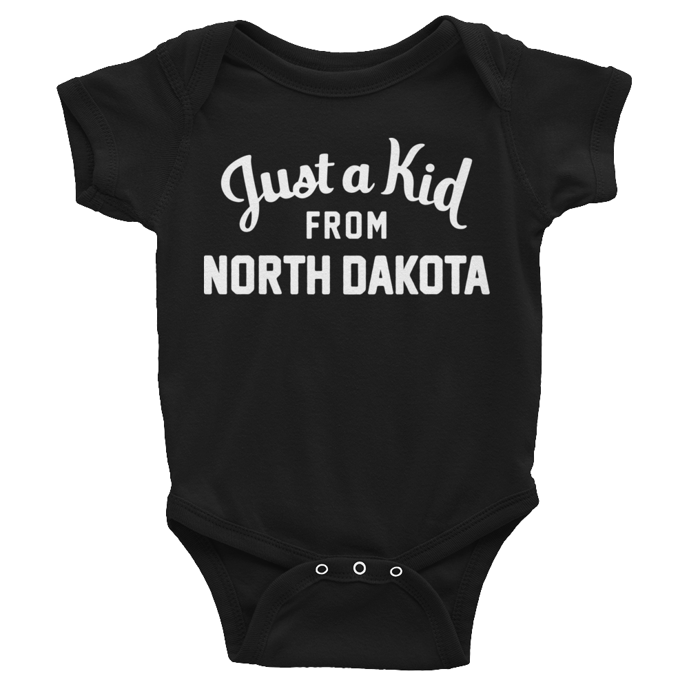 North Dakota Onesie | Just a Kid from North Dakota