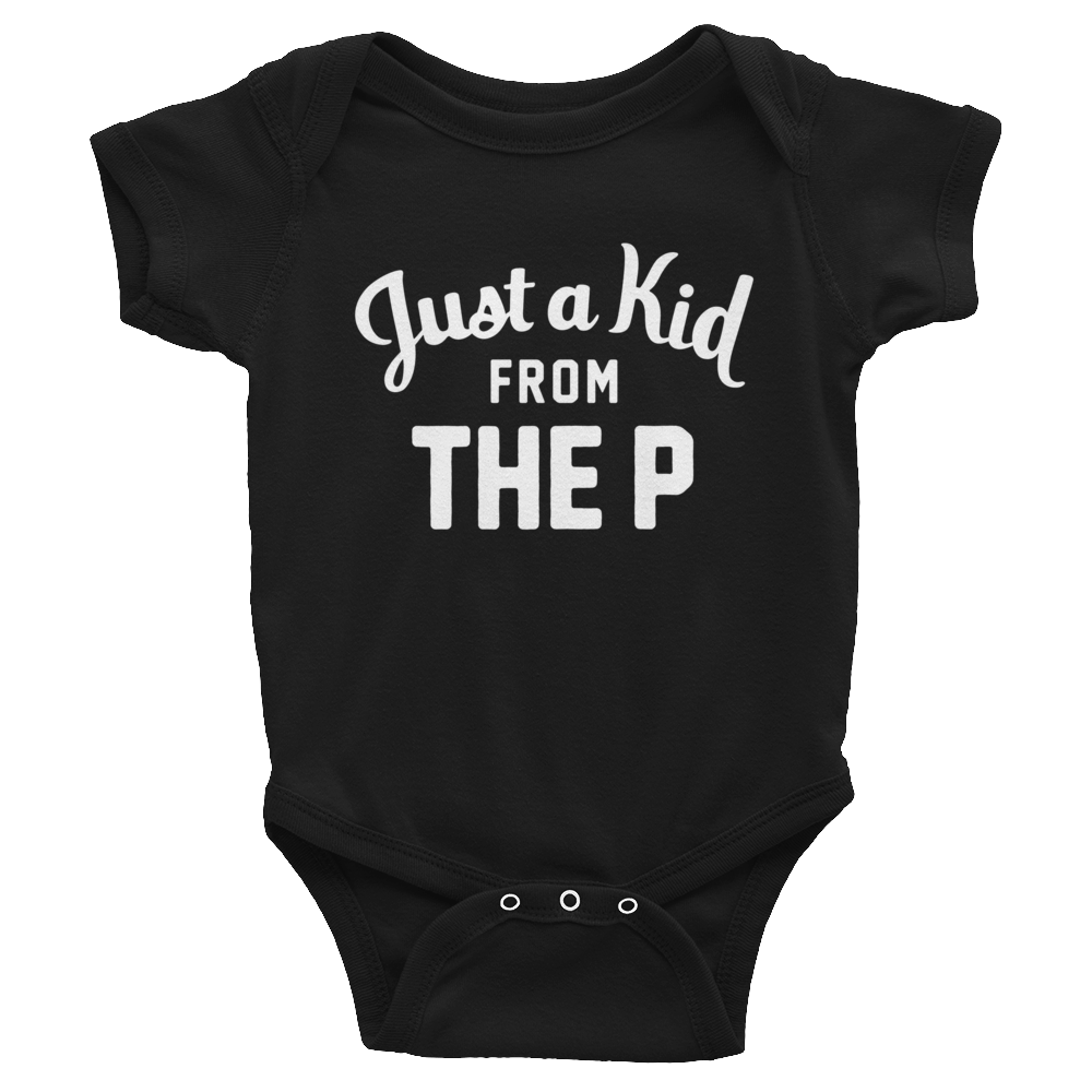 The P Onesie | Just a Kid from The P