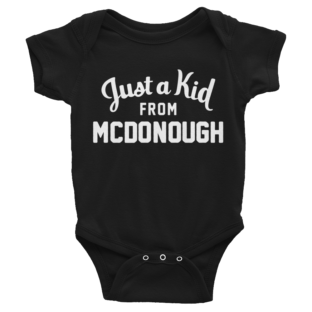 Mcdonough Onesie | Just a Kid from Mcdonough