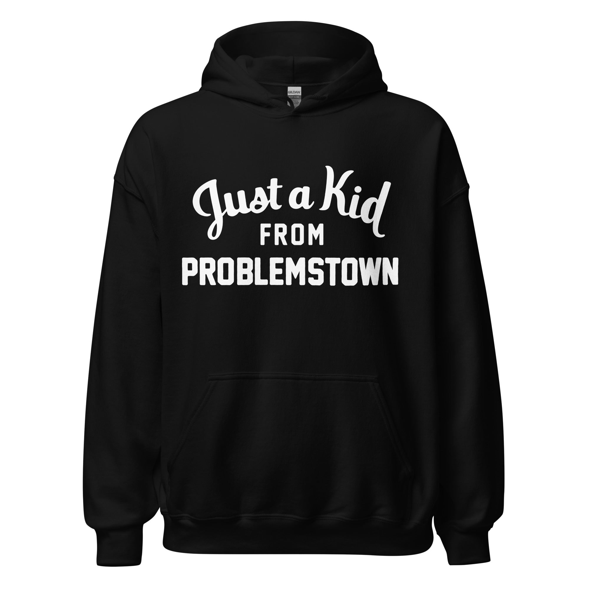 Unisex Black Hoodie Sweatshirt | Problemstown