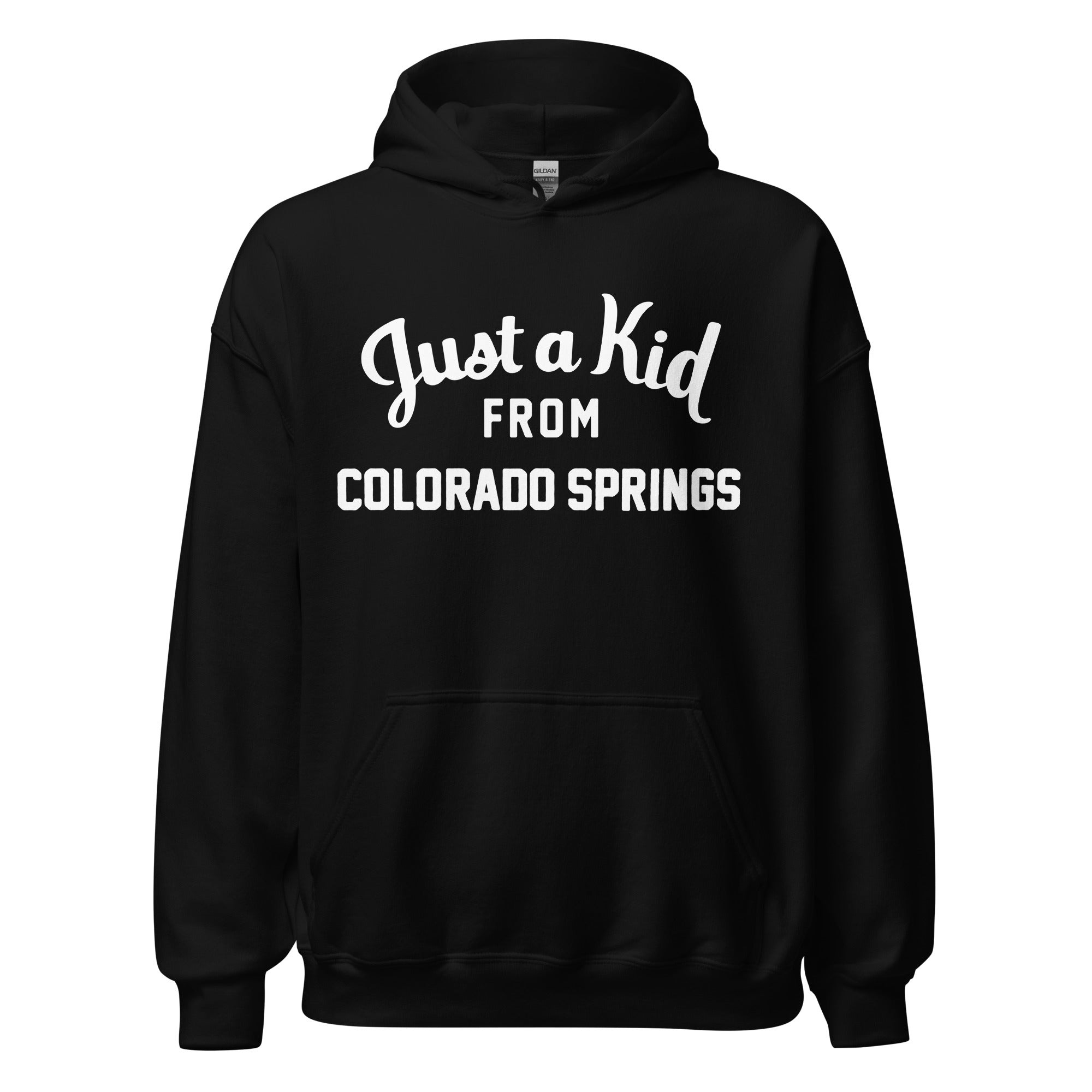 Unisex Black Hoodie Sweatshirt | Colorado Springs