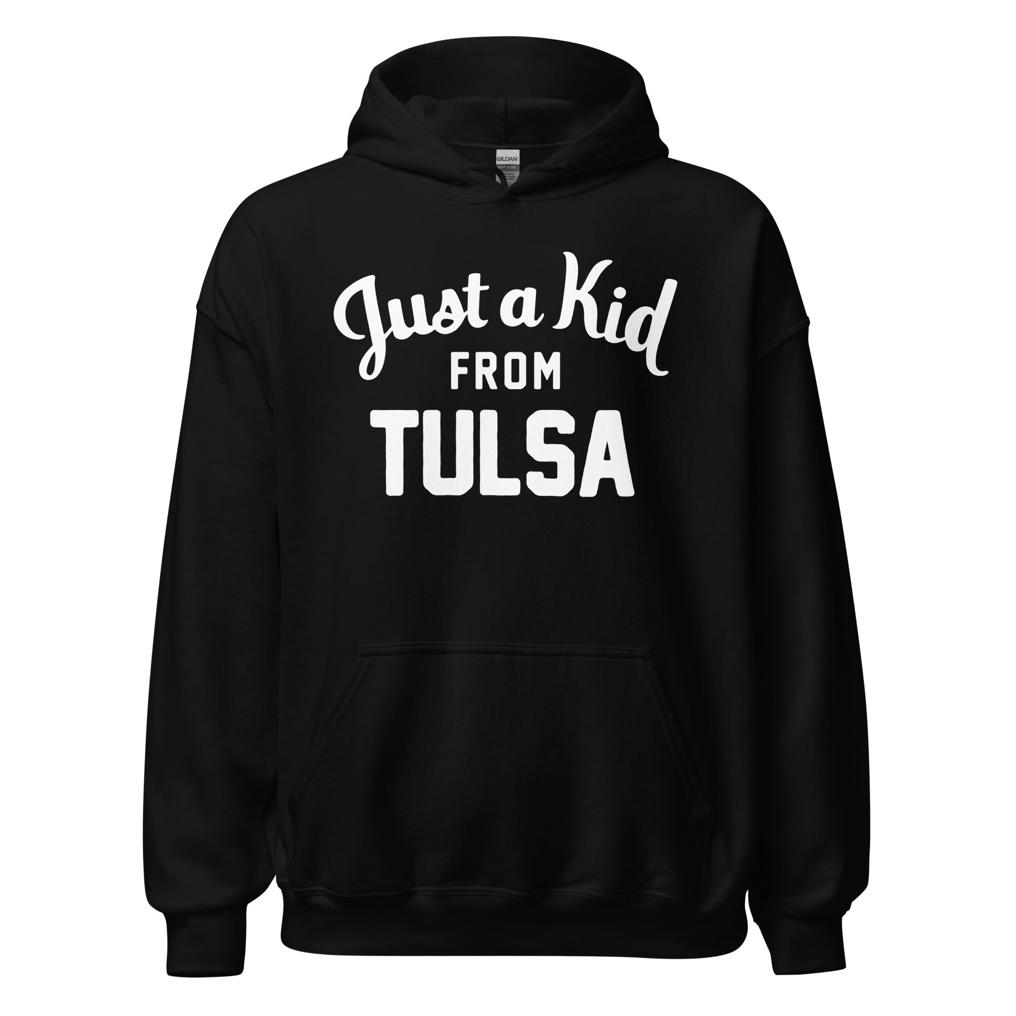 Unisex Black Hoodie Sweatshirt | Tulsa
