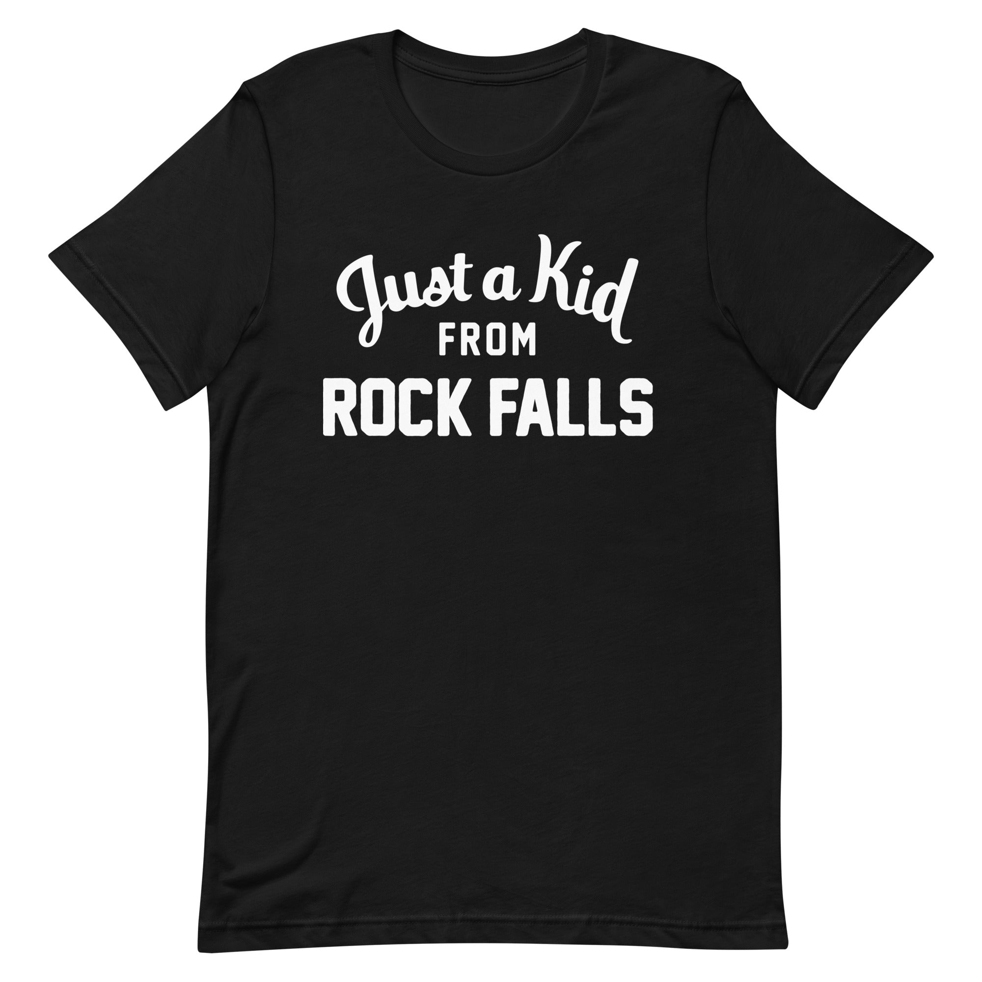 Unisex Black T-Shirt | Rock Falls