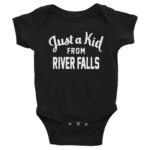 River Falls Onesie | Just a Kid from River Falls