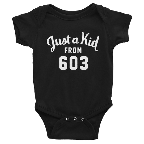 603 Onesie | Just a Kid from 603