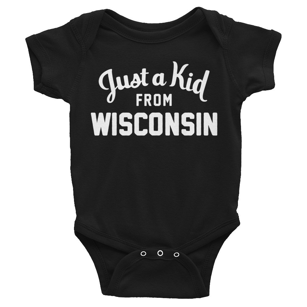 Wisconsin Onesie | Just a Kid from Wisconsin