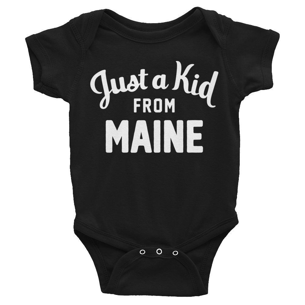 Maine Onesie | Just a Kid from Maine