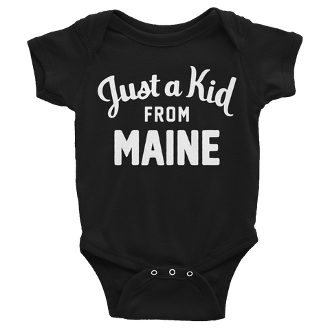Maine Onesie | Just a Kid from Maine