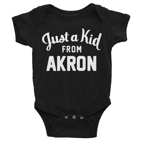 Akron Onesie | Just a Kid from Akron