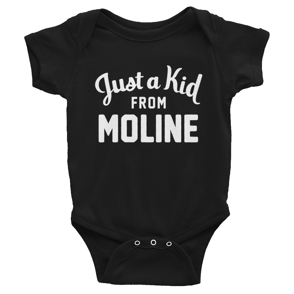 Moline Onesie | Just a Kid from Moline