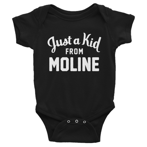 Moline Onesie | Just a Kid from Moline