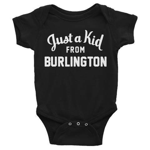 Burlington Onesie | Just a Kid from Burlington