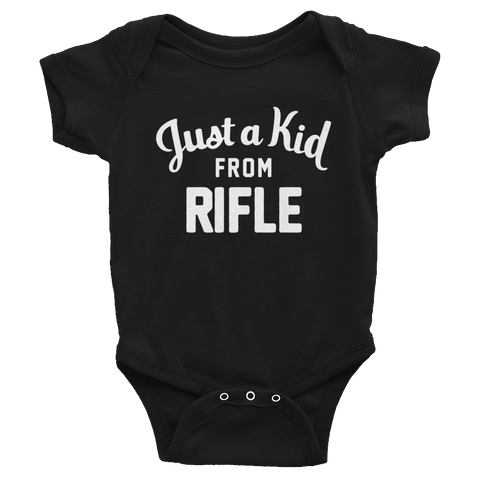 Rifle Onesie | Just a Kid from Rifle