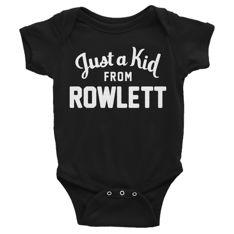 Rowlett Onesie | Just a Kid from Rowlett