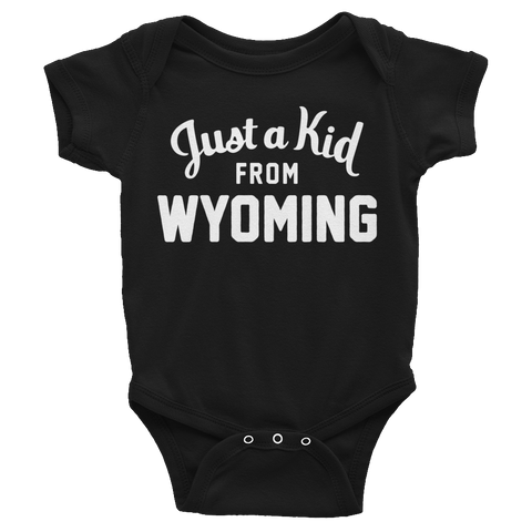 Wyoming Onesie | Just a Kid from Wyoming