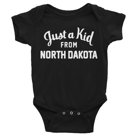 North Dakota Onesie | Just a Kid from North Dakota