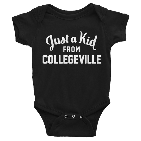 Collegeville Onesie | Just a Kid from Collegeville