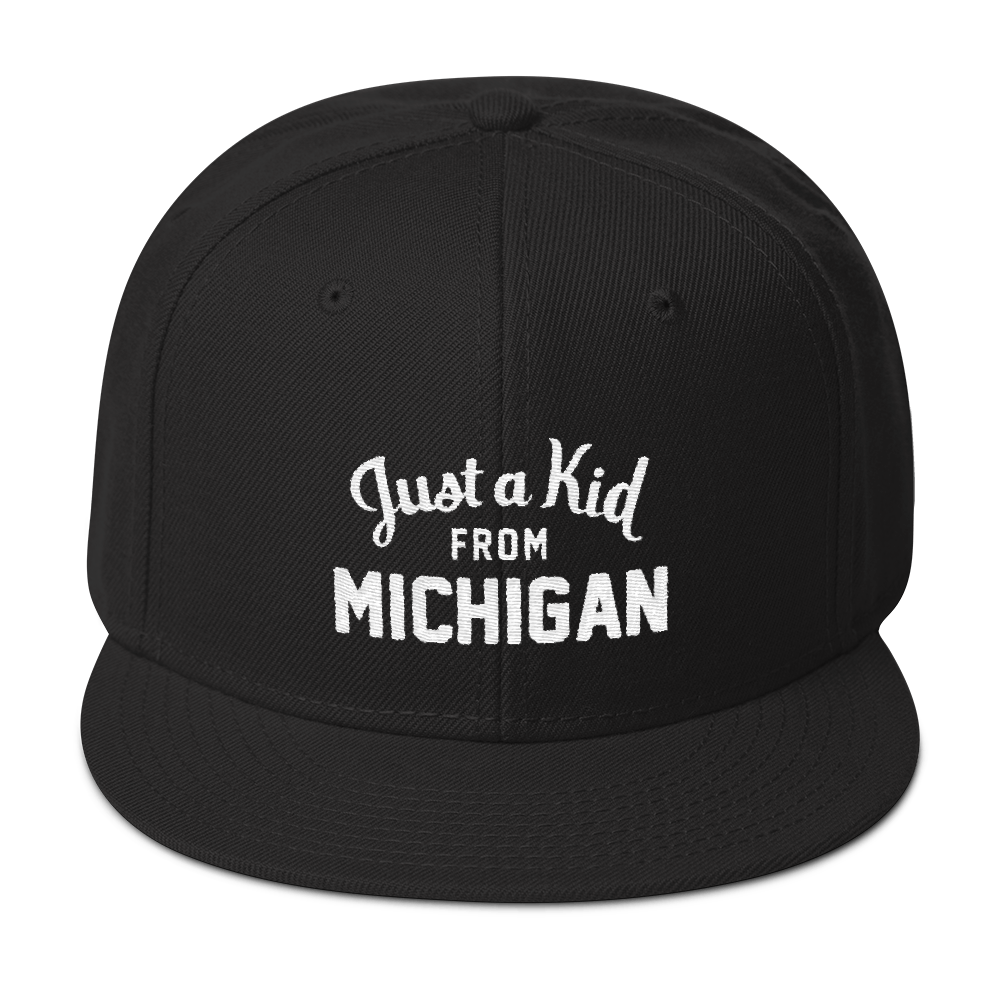 Black top michigan hat