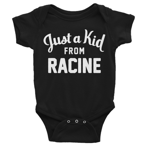 Racine Onesie | Just a Kid from Racine