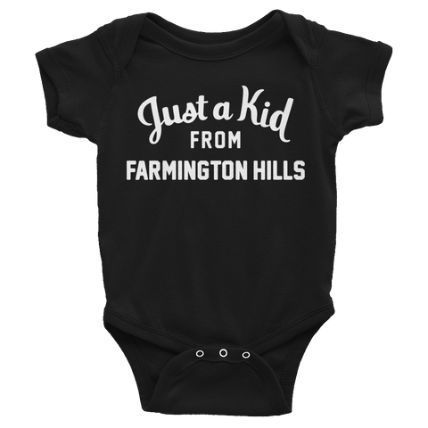 Farmington Hills Onesie | Just a Kid from Farmington Hills