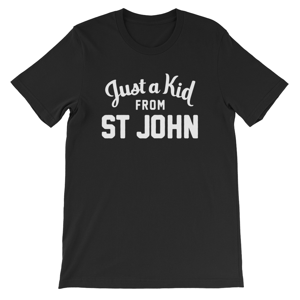 St John T-Shirt | Just a Kid from St John
