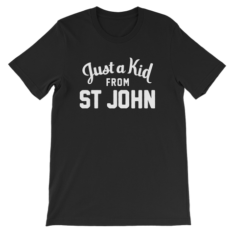 St John T-Shirt | Just a Kid from St John