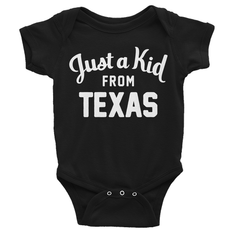 Texas Onesie | Just a Kid from Texas