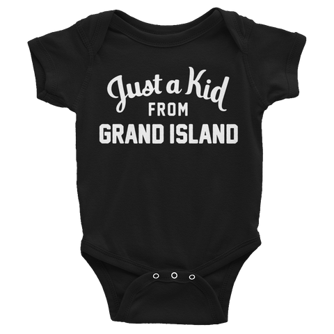 Grand Island Onesie | Just a Kid from Grand Island