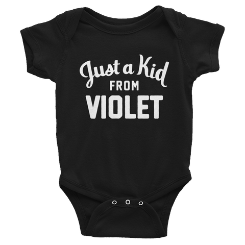 Violet Onesie | Just a Kid from Violet