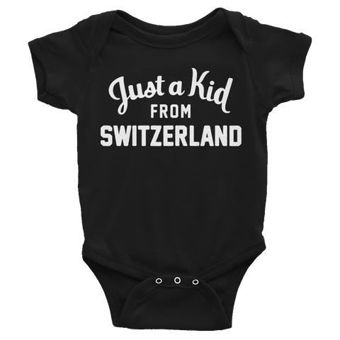 Switzerland Onesie | Just a Kid from Switzerland