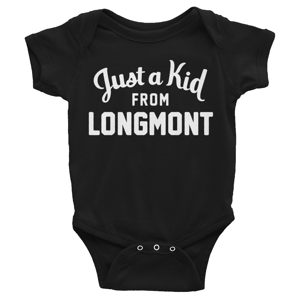 Longmont Onesie | Just a Kid from Longmont