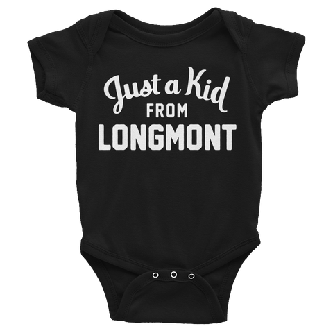Longmont Onesie | Just a Kid from Longmont