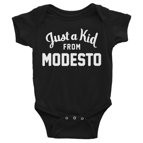 Modesto Onesie | Just a Kid from Modesto