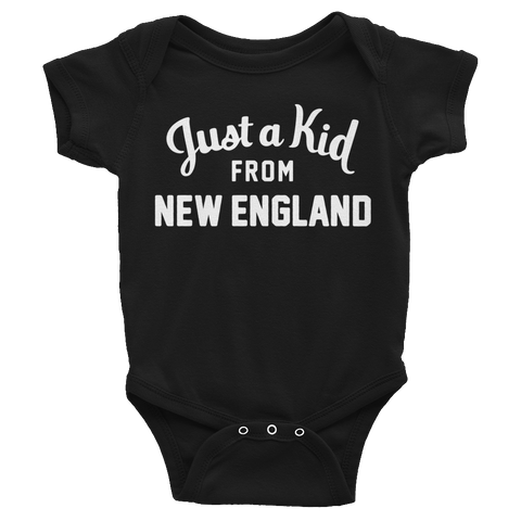 New England Onesie | Just a Kid from New England