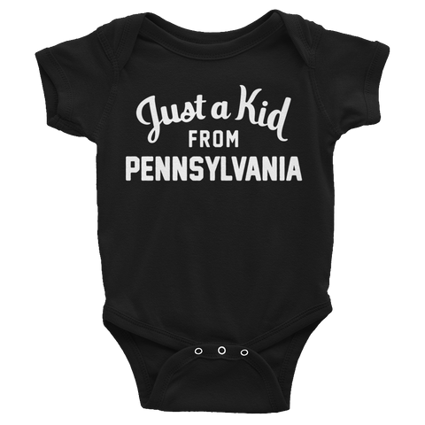 Pennsylvania Onesie | Just a Kid from Pennsylvania