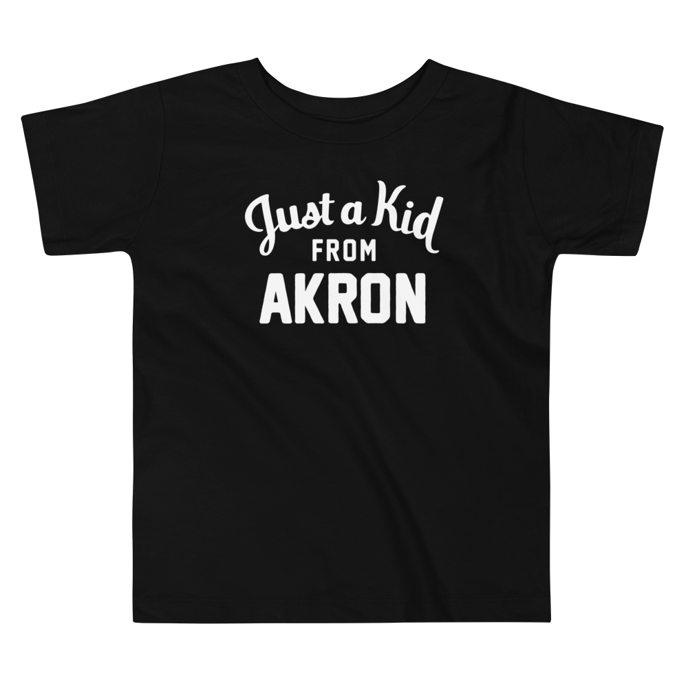 Unisex Black Toddler T-Shirt | Akron