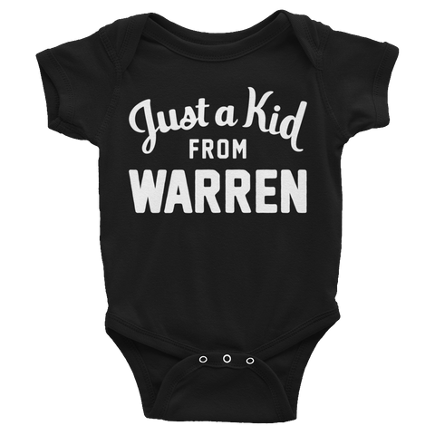 Warren Onesie | Just a Kid from Warren