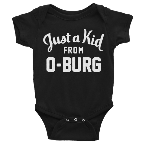 O-Burg Onesie | Just a Kid from O-Burg