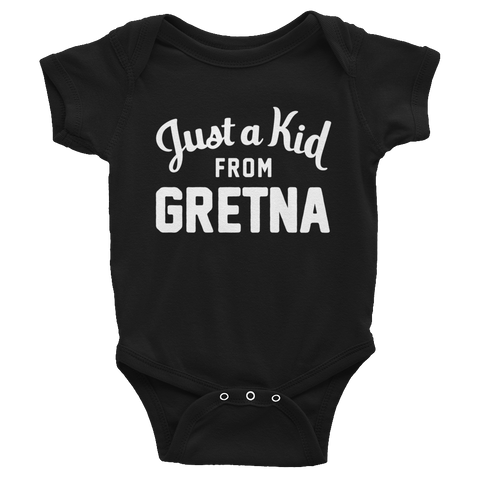 Gretna Onesie | Just a Kid from Gretna